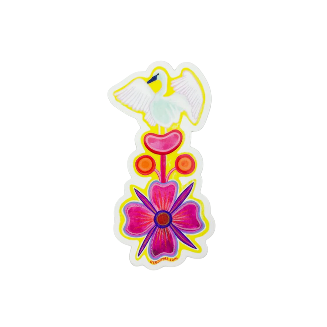 Sticker - Swan and Fireweed (Small)