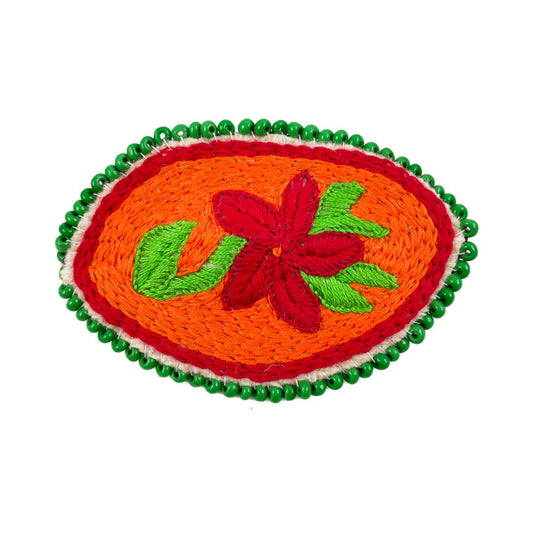 Embroidered Hair Clip