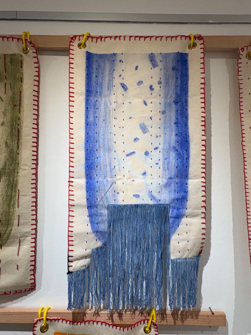 Fish Skin Blue Shredded