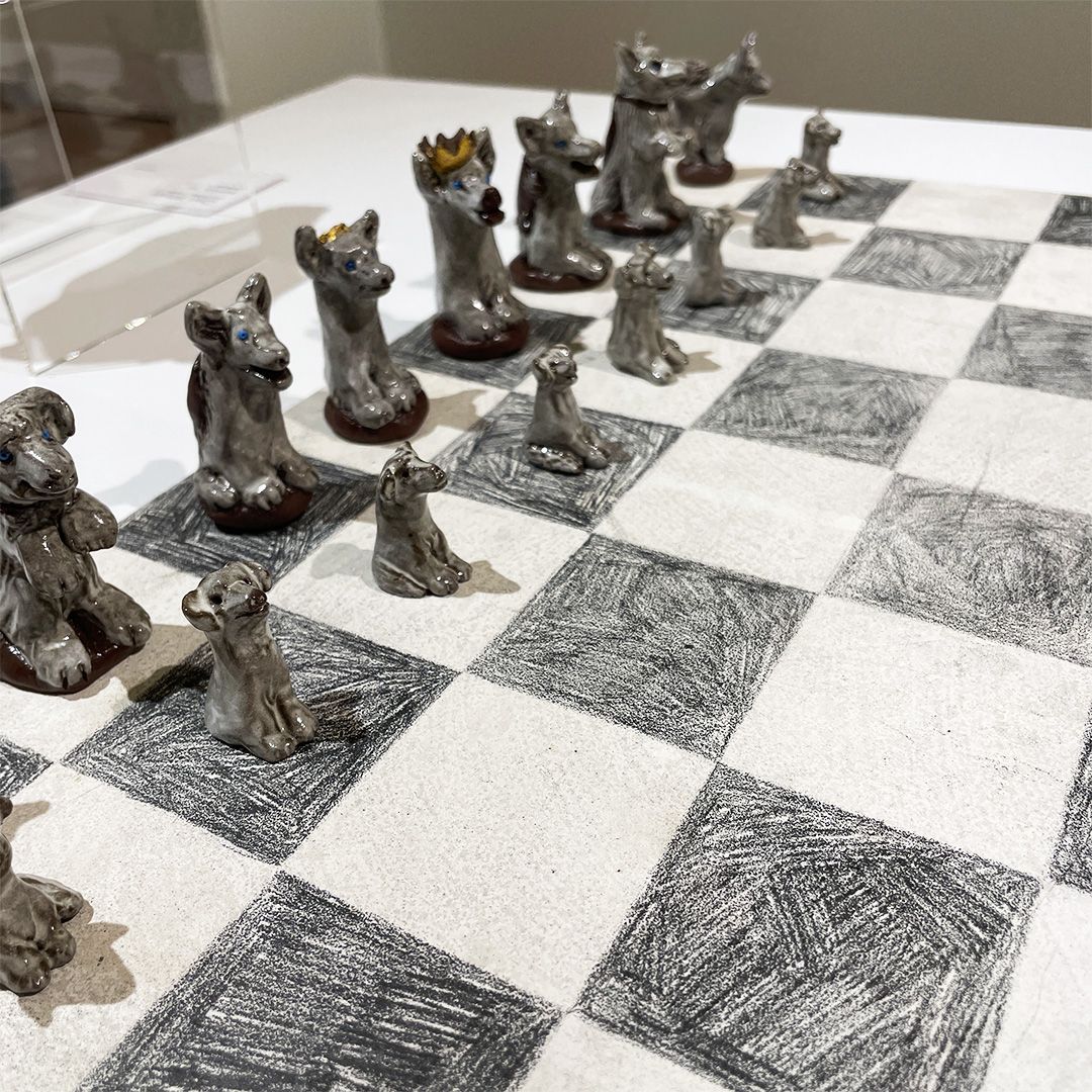 Rival Dogs: Yukon Clay Chess Set