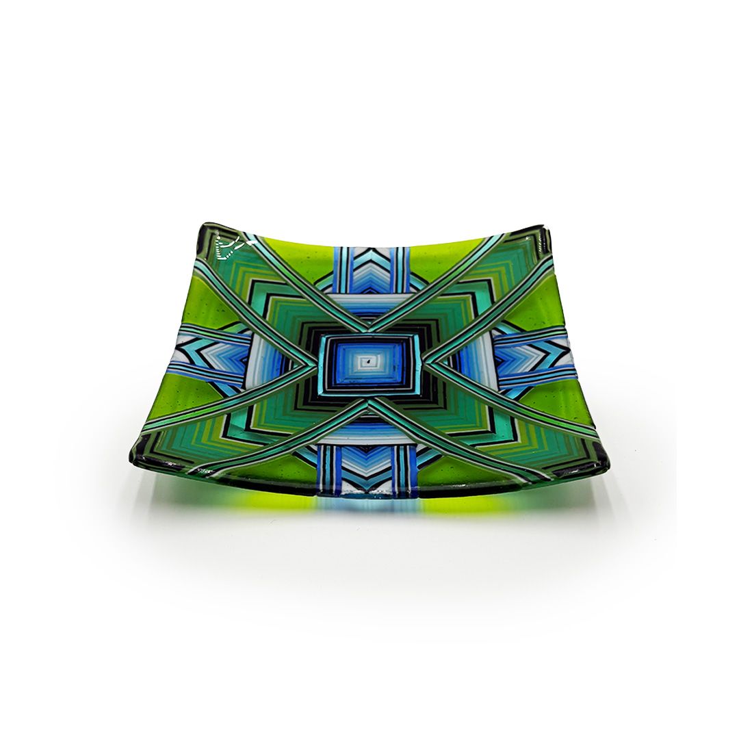 8" Square Yantra Dish