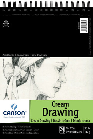 Sketchbook - Canson Cream 9x12 (Topwire)