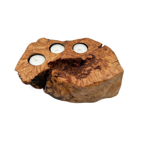 Aspen Burl Candle Holder
