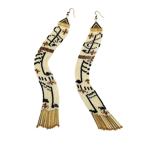 Star Songs Fringe Earrings
