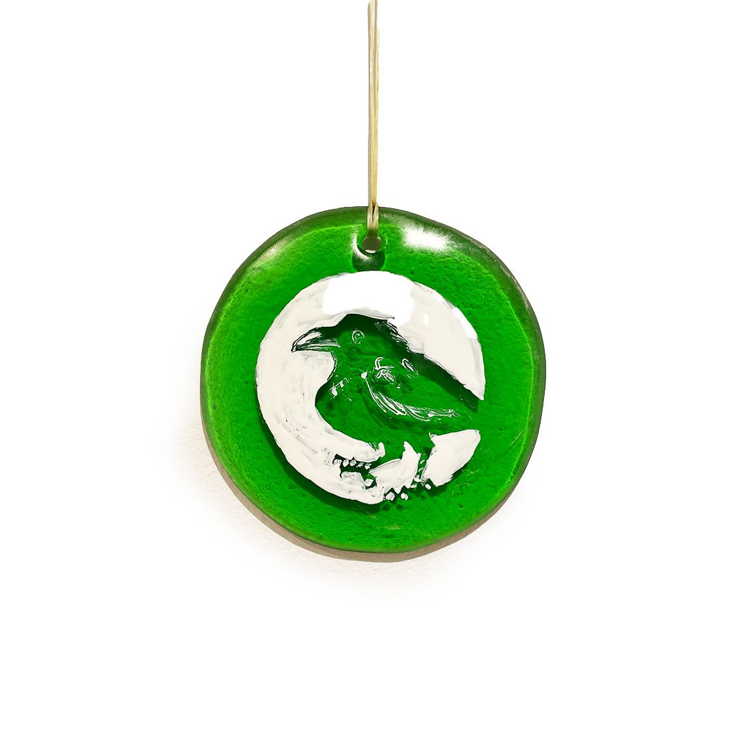 Emerald Raven Medallion I