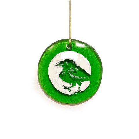 Emerald Raven Medallion I
