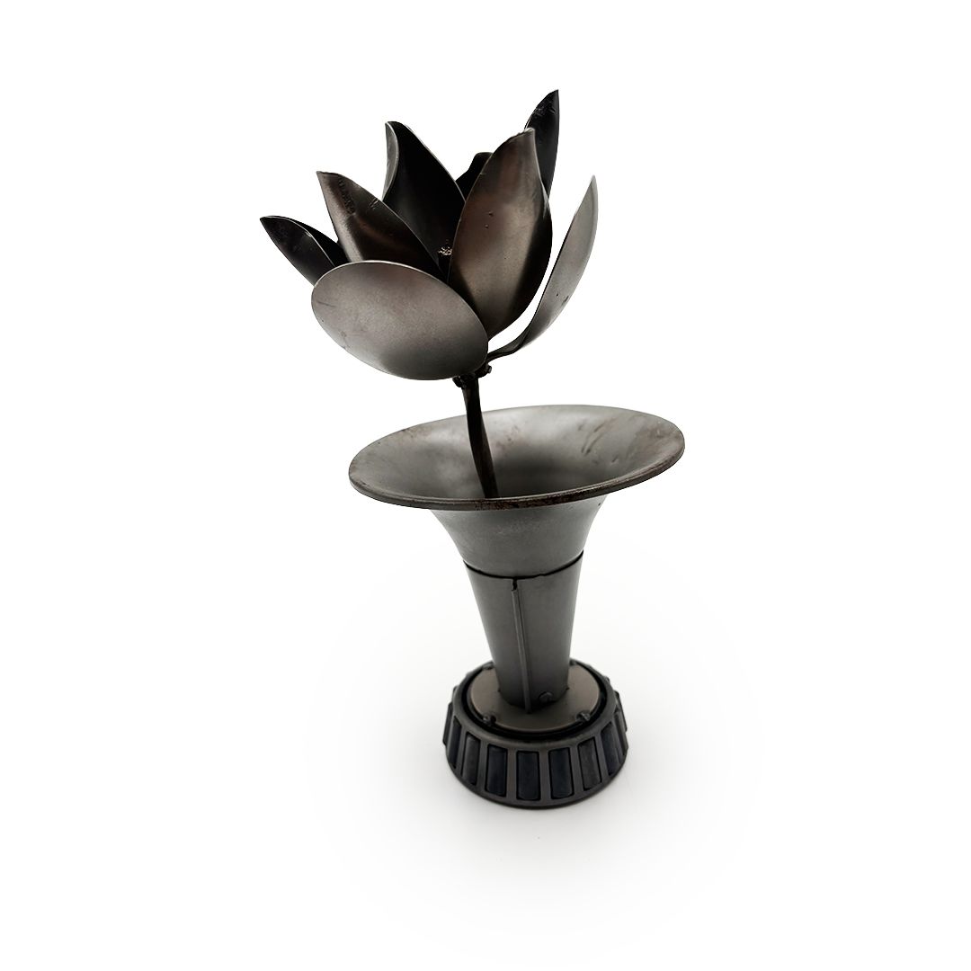 Stainless Steel Magnolias (Vase)