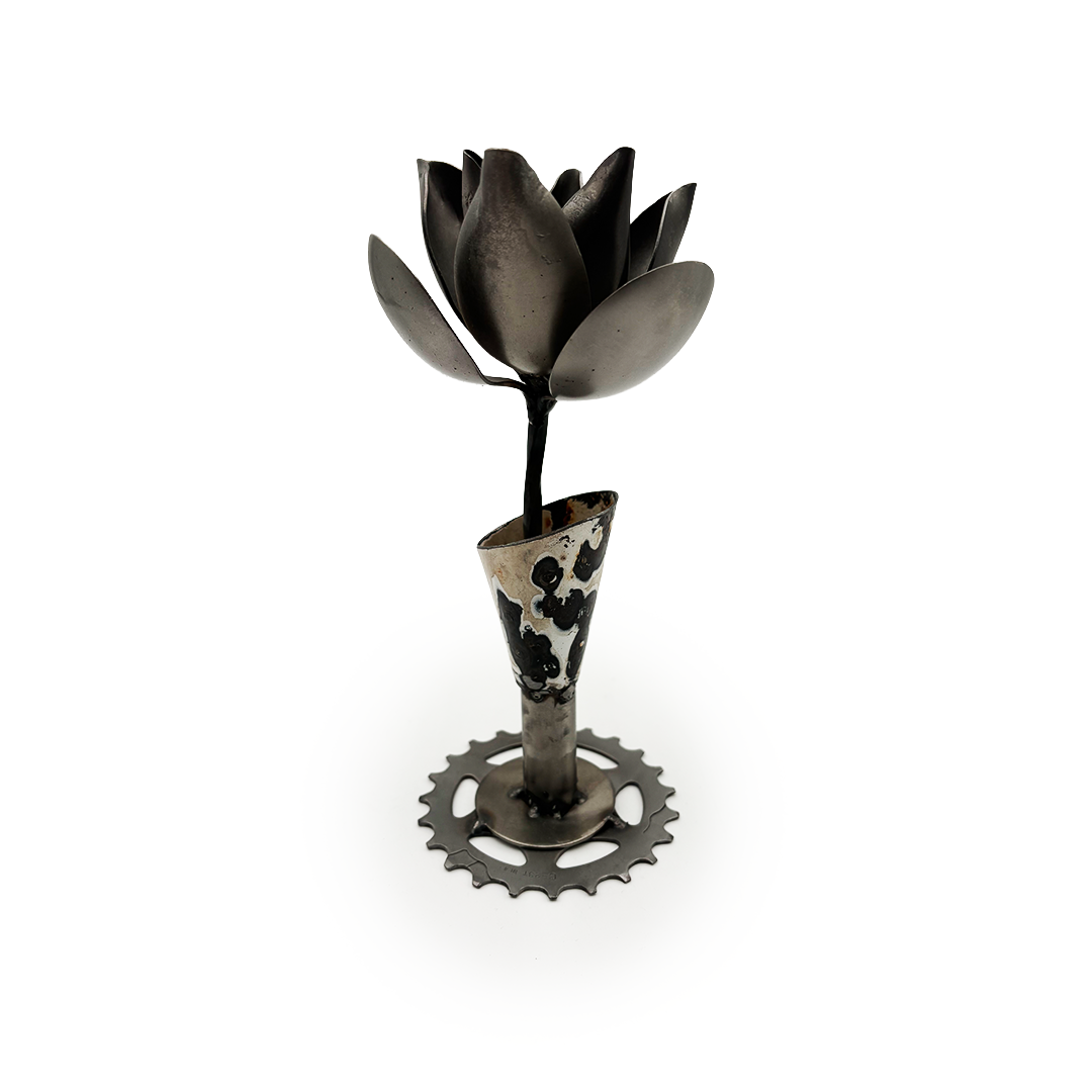 Stainless Steel Magnolias (Vase)