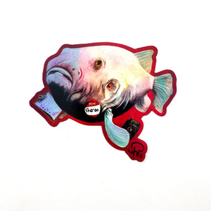 Sharon the Blobfish (Holographic) Sticker