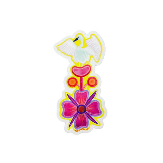 Sticker - Swan and Fireweed (Small)
