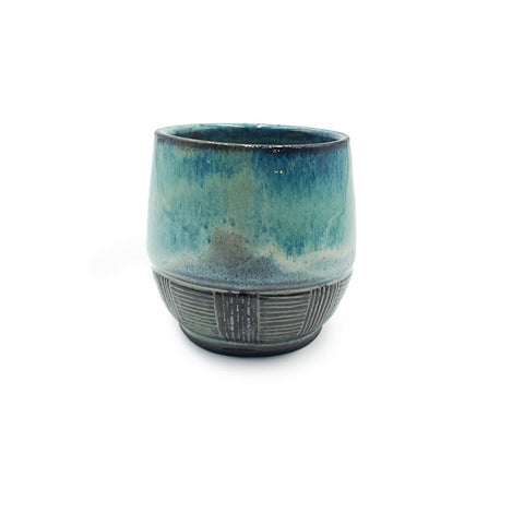 Cup with Textured Lines