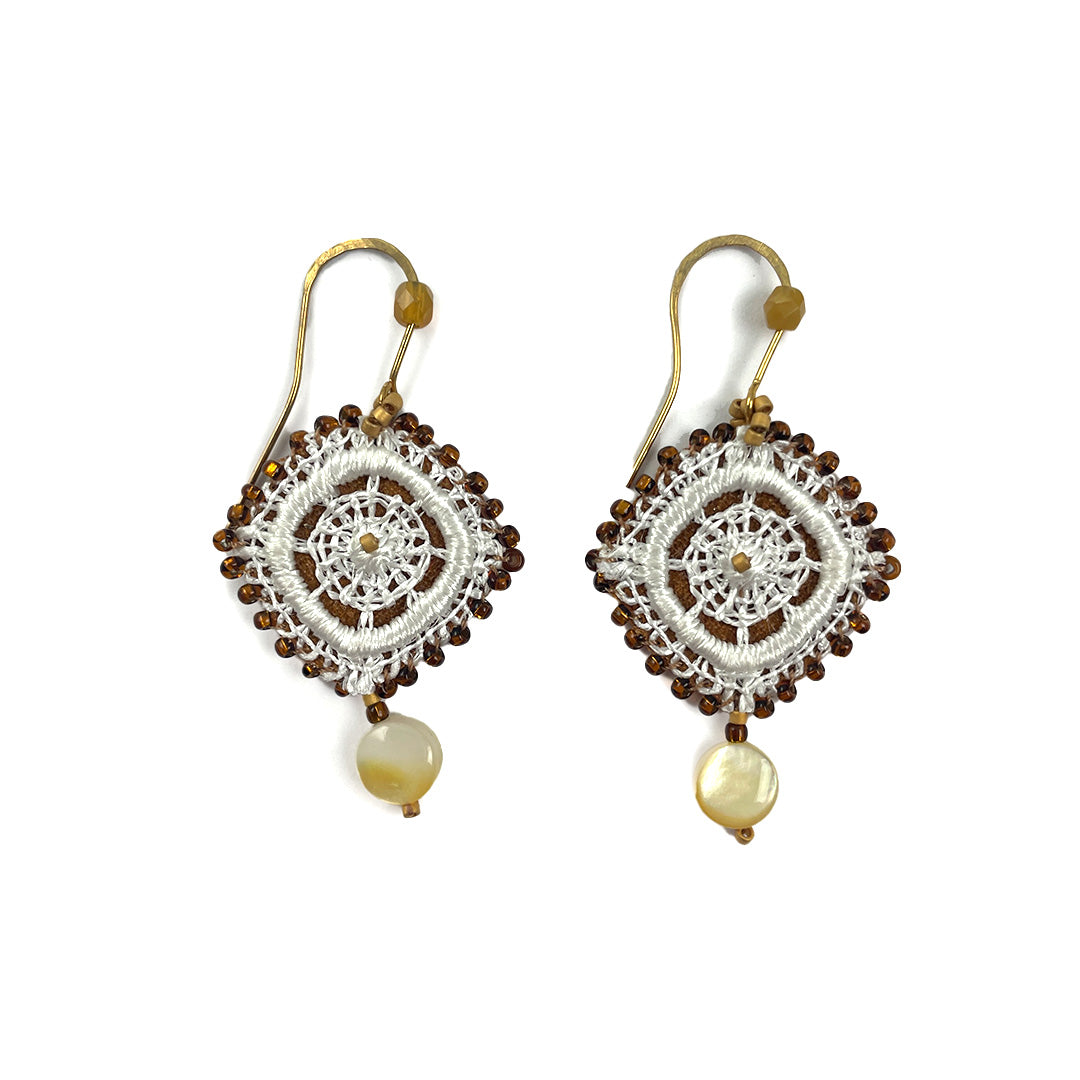 Leather & Lace Earrings