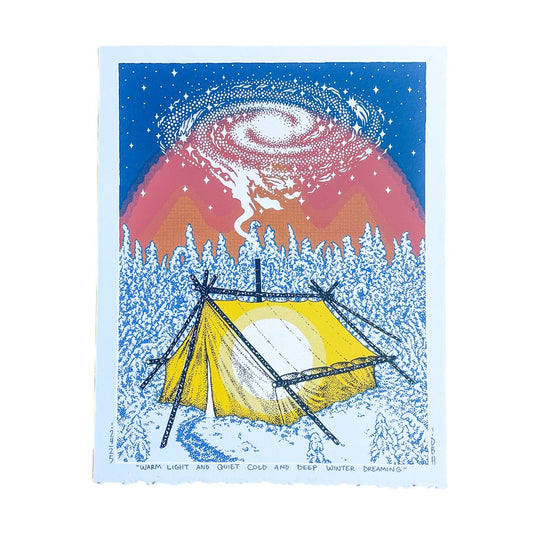 Print - Warm Light and Quiet Cold and Deep Winter Dreaming