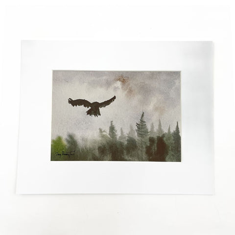 Print - Raven in the Mist