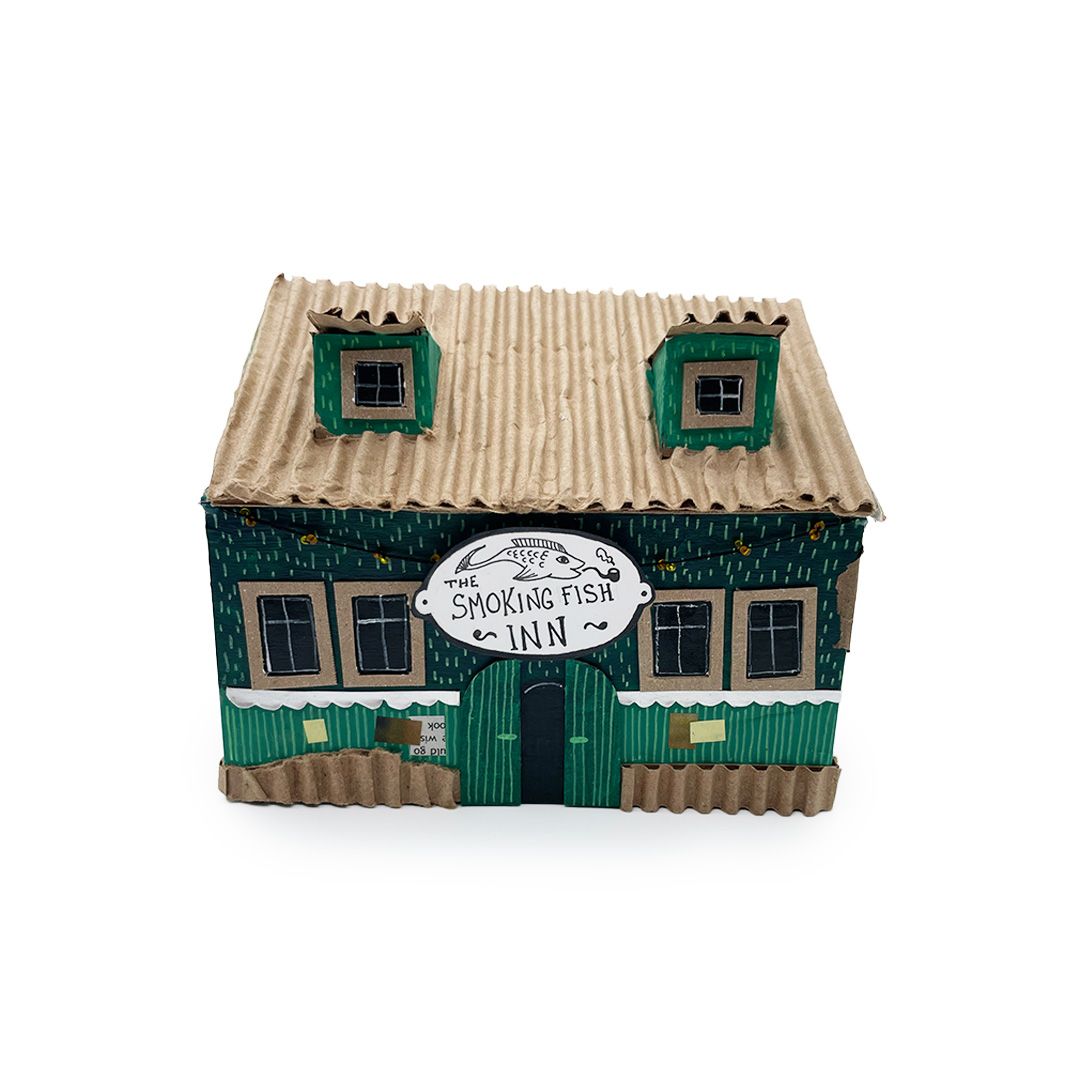 Tiny Cardboard House: The Smoking Fish Inn