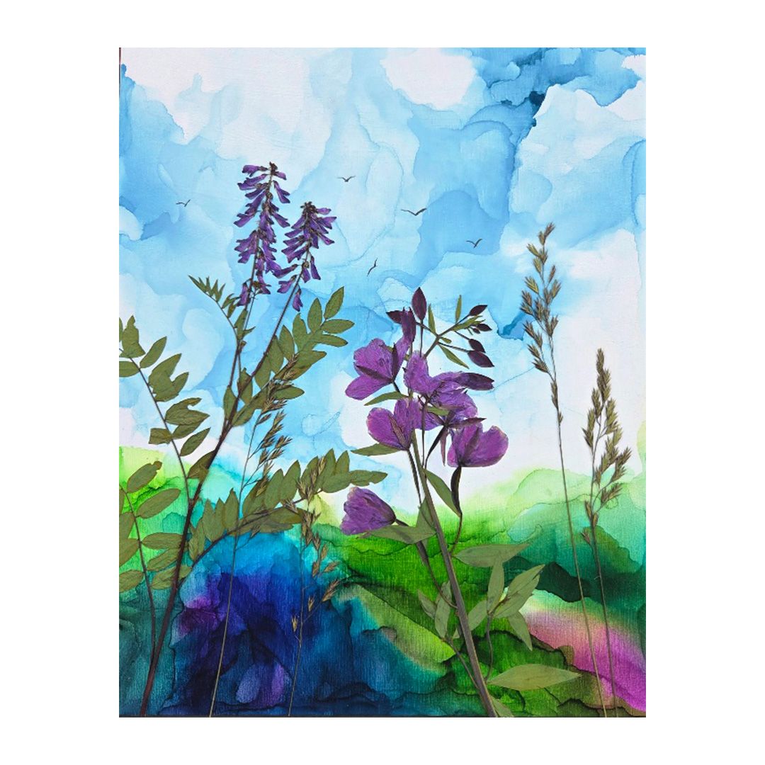 Indigo and Grass