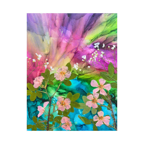 Teal Undergrowth, Rose Light