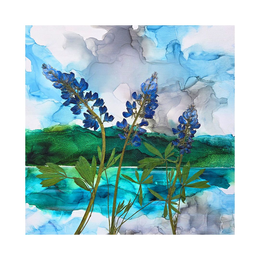 Cobalt-Teal Reflection