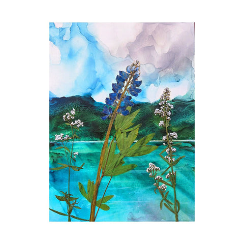 Teal Depths and Lupine Hues