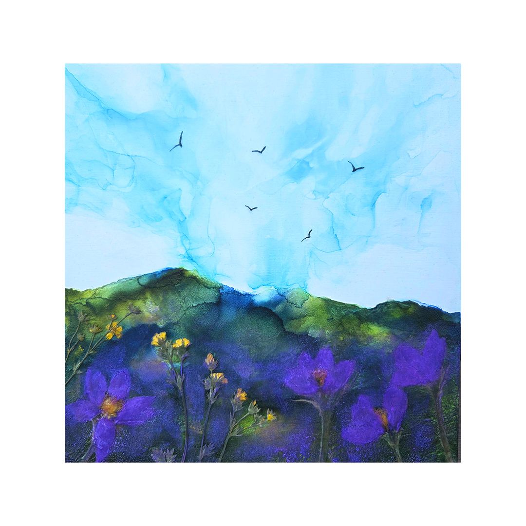 Crocus Hues Over the Ridge