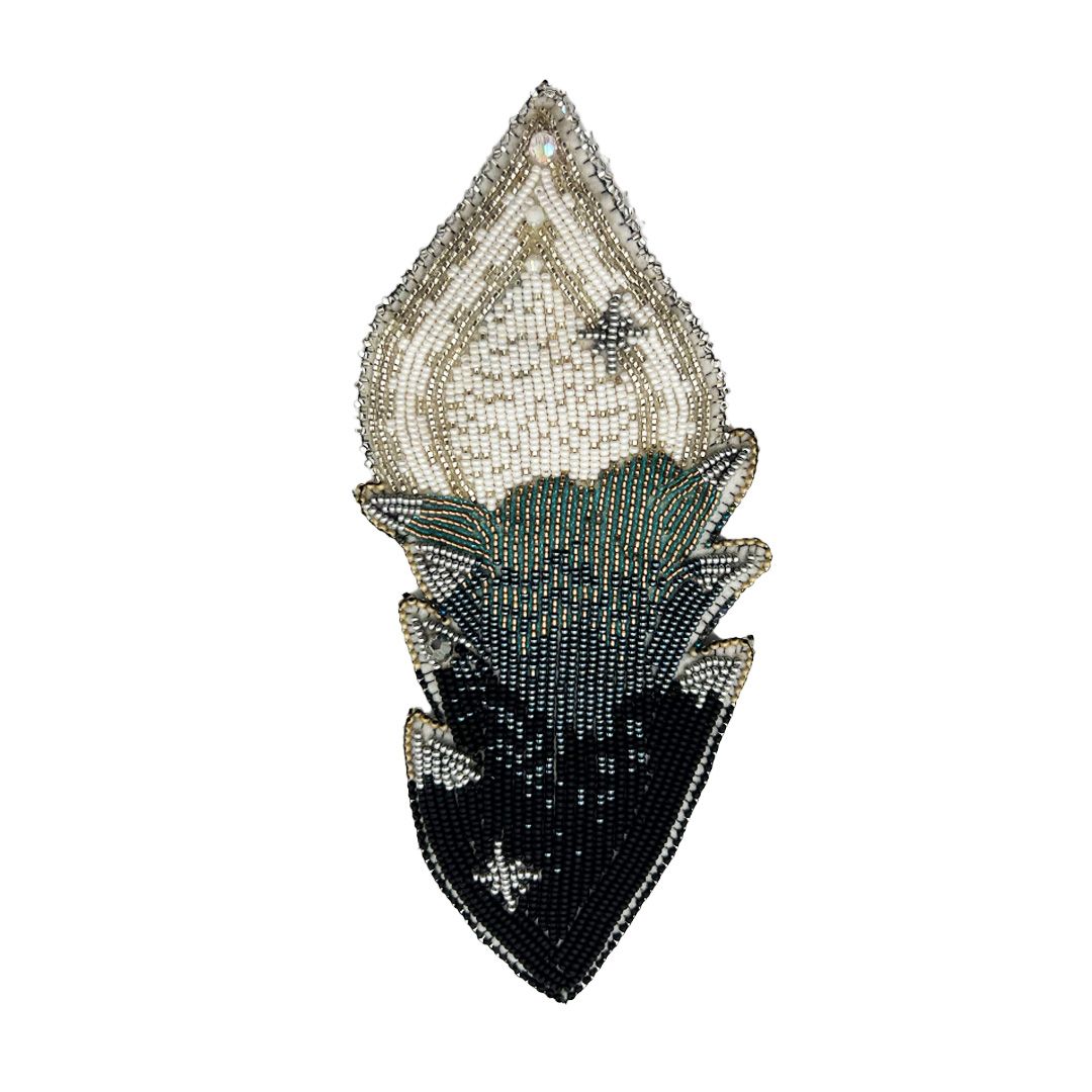 Night Fox Hair Barrette