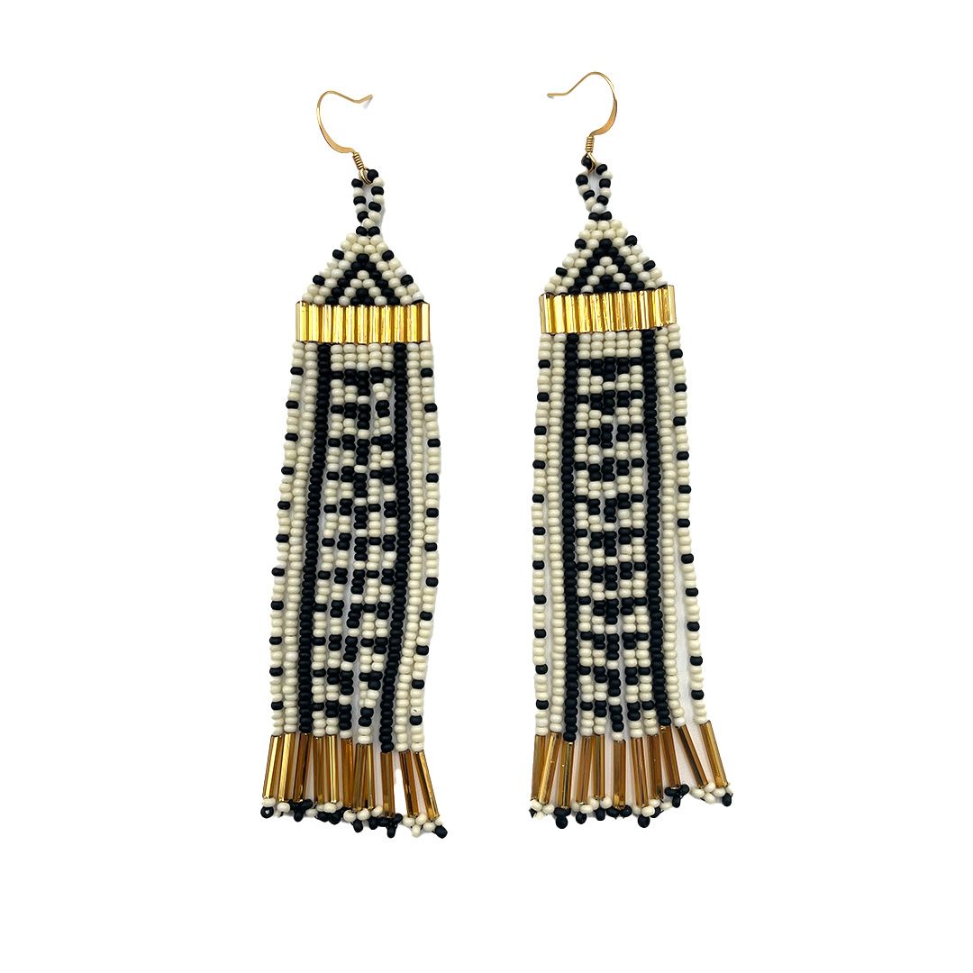 Inuvialuit Beauty, Grace, and Strength Fringe Earrings