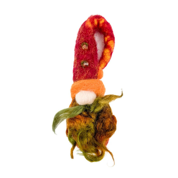 Felted Gnome Ornament