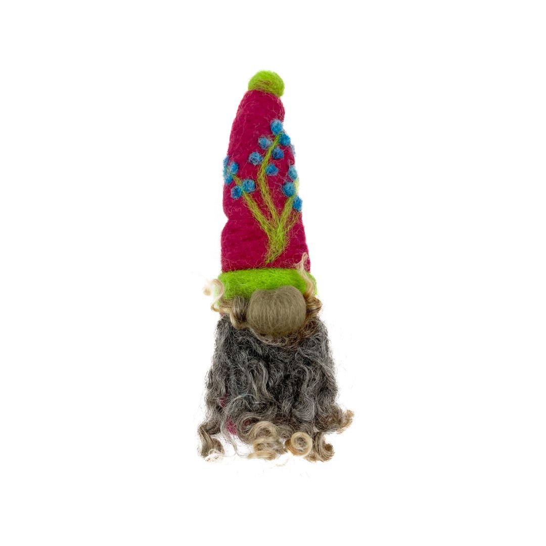 Felted Gnome Ornament