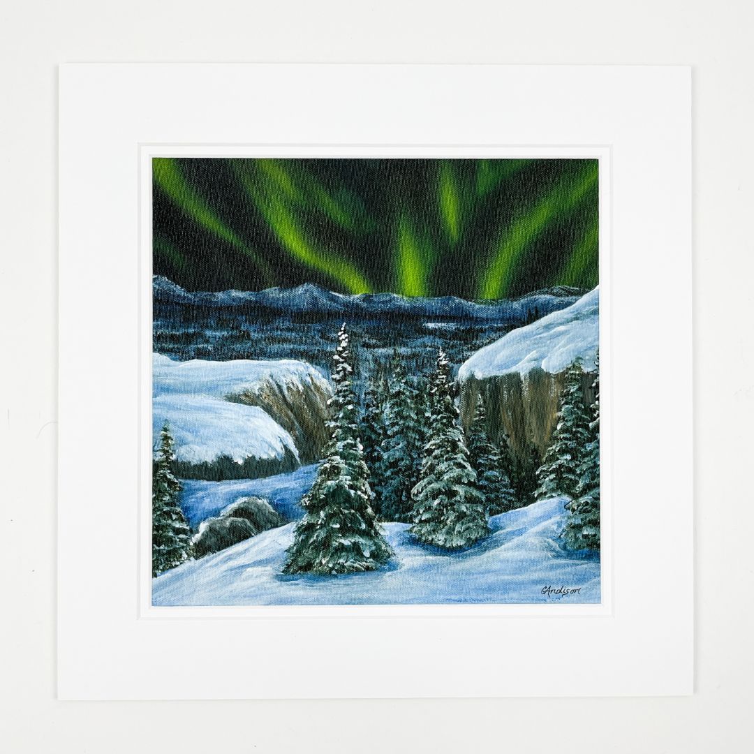 Print - Aurora Over Canyon