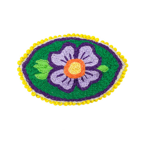 Embroidered Hair Clip