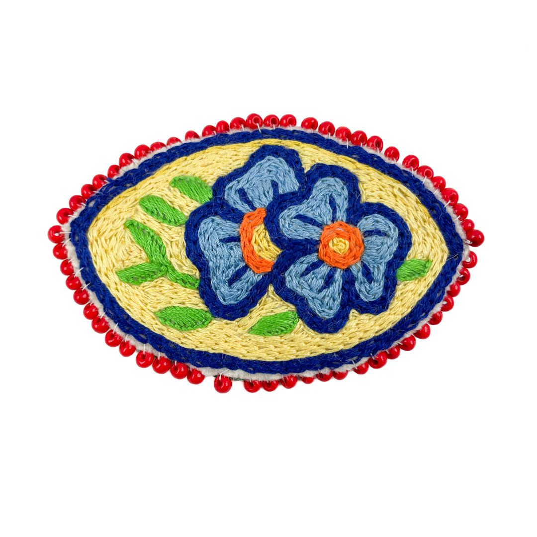 Embroidered Hair Clip