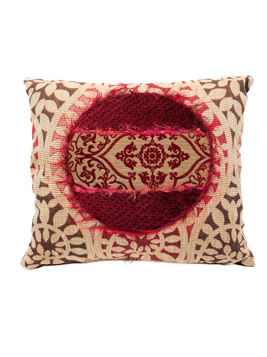 Red Medallion Cushion