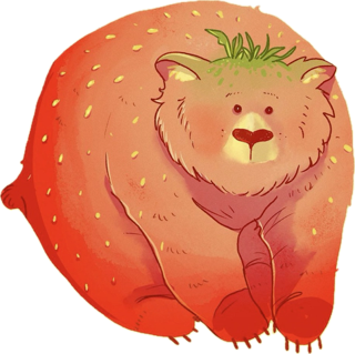 Sticker - Straw-bear-y