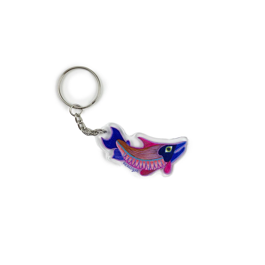 Key Chain - Blue Salmon