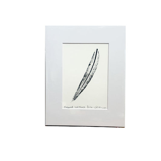 Leaf Monoprint - Fireweed