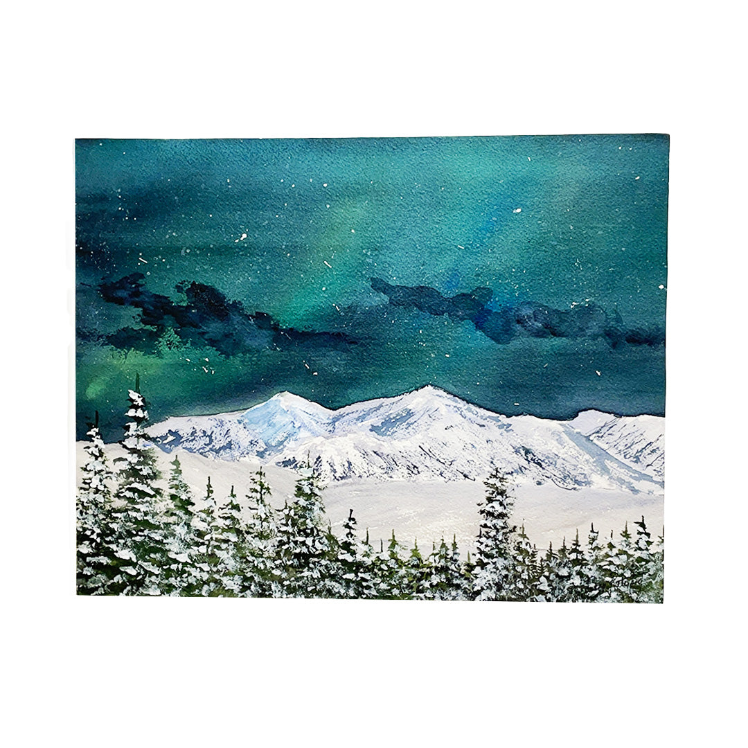 Northern Lights Over Mount Slim