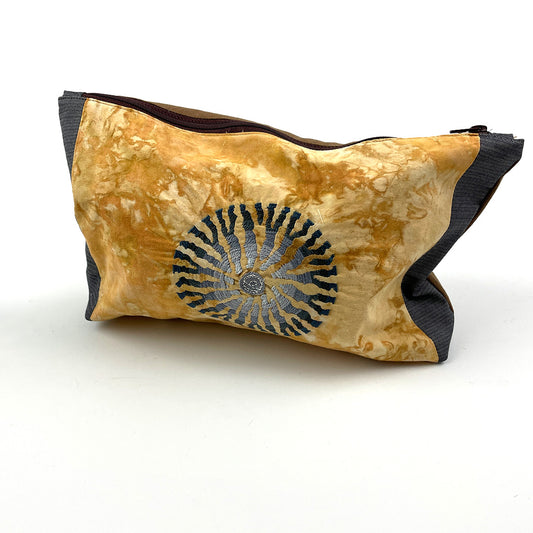Hand Embroidered zippered Pouch
