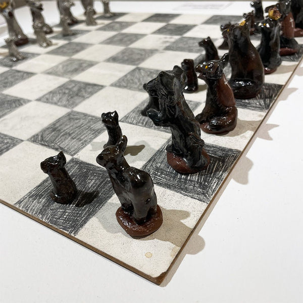 Rival Dogs: Yukon Clay Chess Set