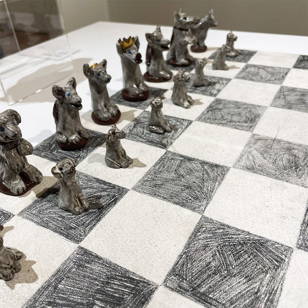 Rival Dogs: Yukon Clay Chess Set