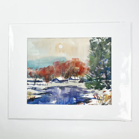 Assorted Unframed Watercolour Originals - 11x14