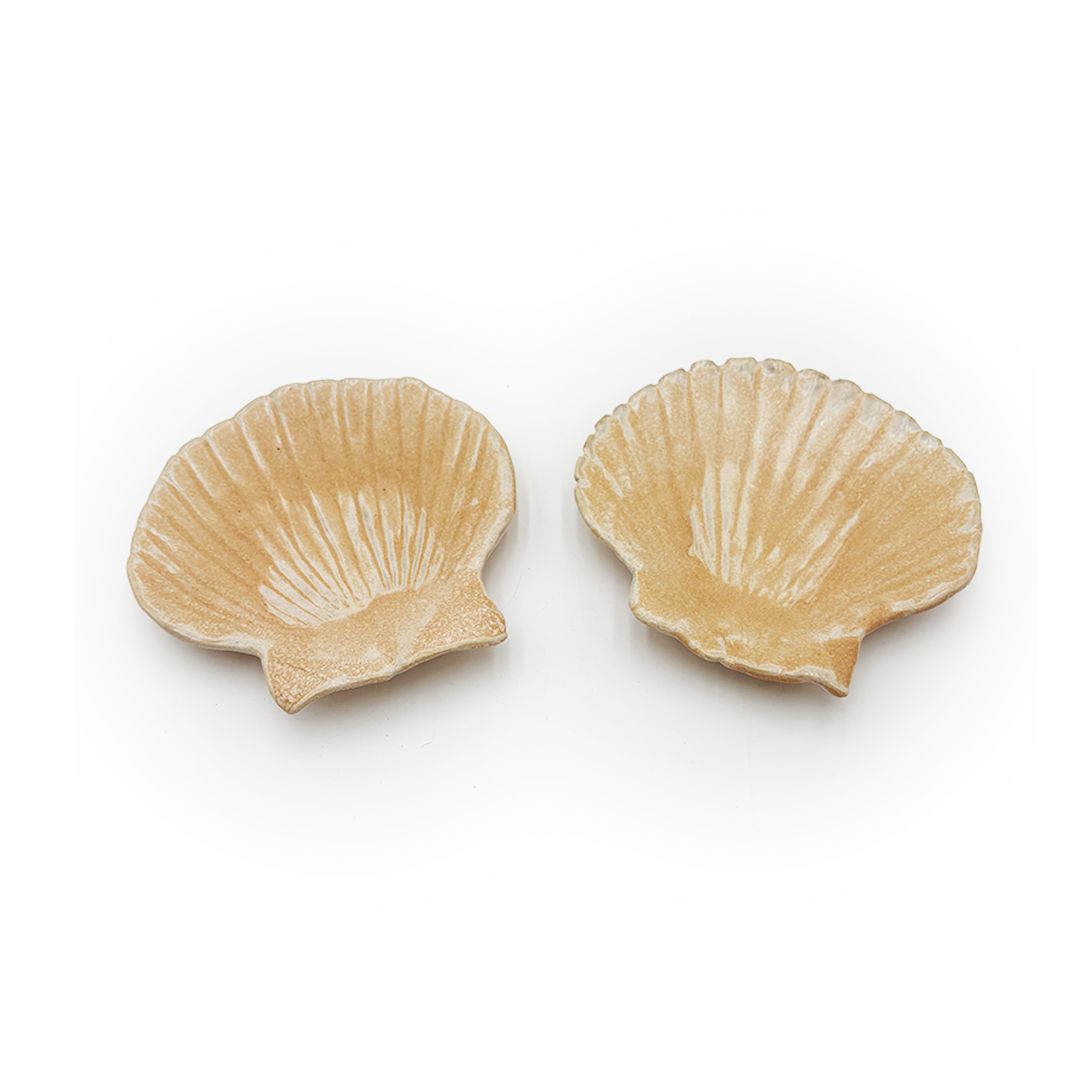 Clam Shell Plate Set - Peach