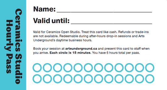 Ceramics Studio: 6-Hour Pass