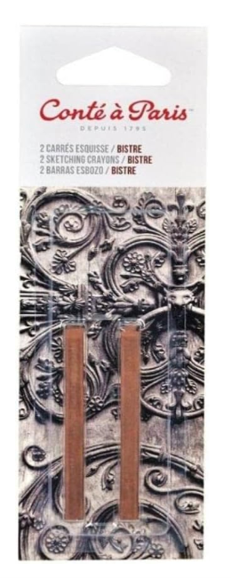 Conte - 2 Bistre drawing sticks