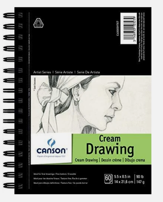 Canson- Sketchbook/ Cream Drawing