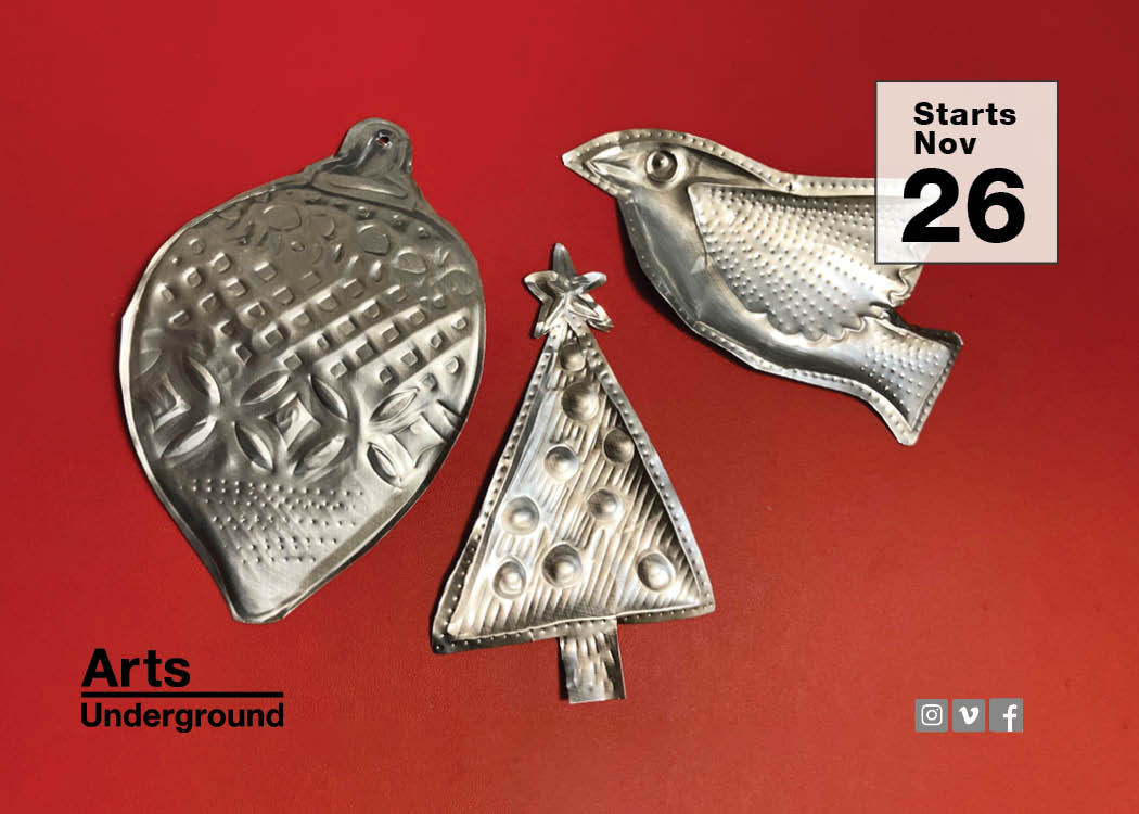 Tin Embossed Ornaments with Lisa Moore