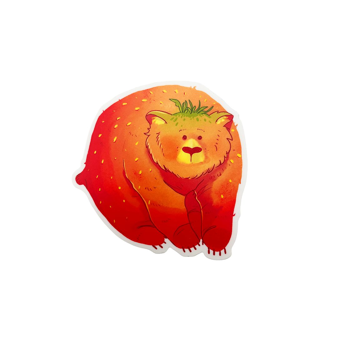 Sticker - Straw-bear-y