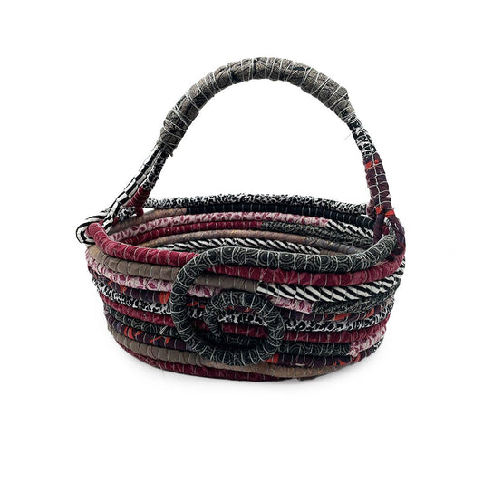 Large Coiled Basket with Handle