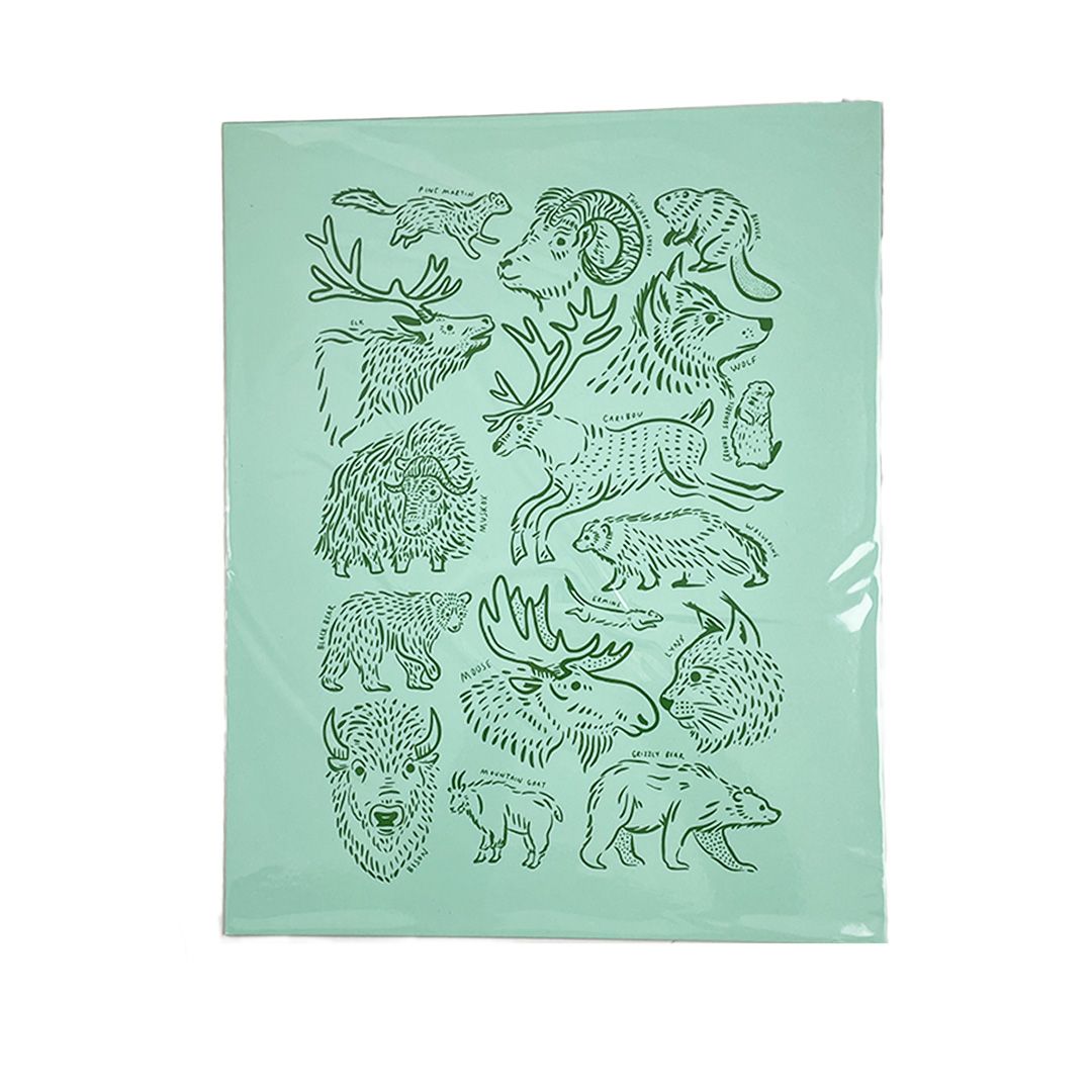 Print - Yukon Species: Land