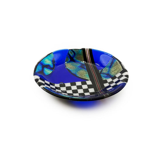 Round Bowl with Dichroic Glass II