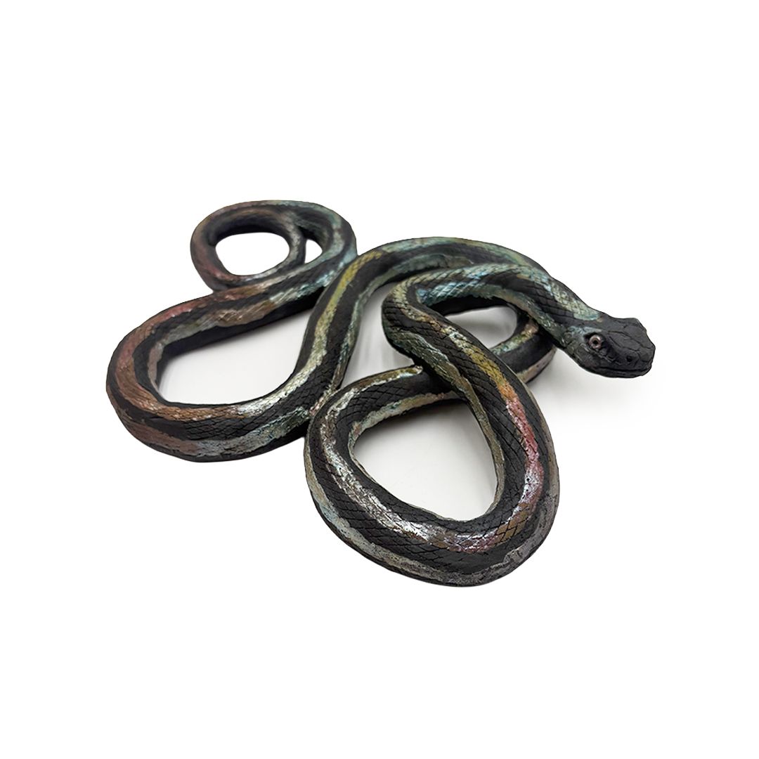 Iridescent Garter Snakes
